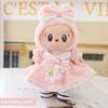 For 17cm Labubu Doll Clothes Fashion Piggy Overalls Doll Clothes Color Match Hoodies Dolls Accessories Cute Decoration Little Clothes