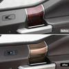 4pcs Interior Door Handle Panel Trim Cover Bezels For Ford F150 2015+ Wood Grain