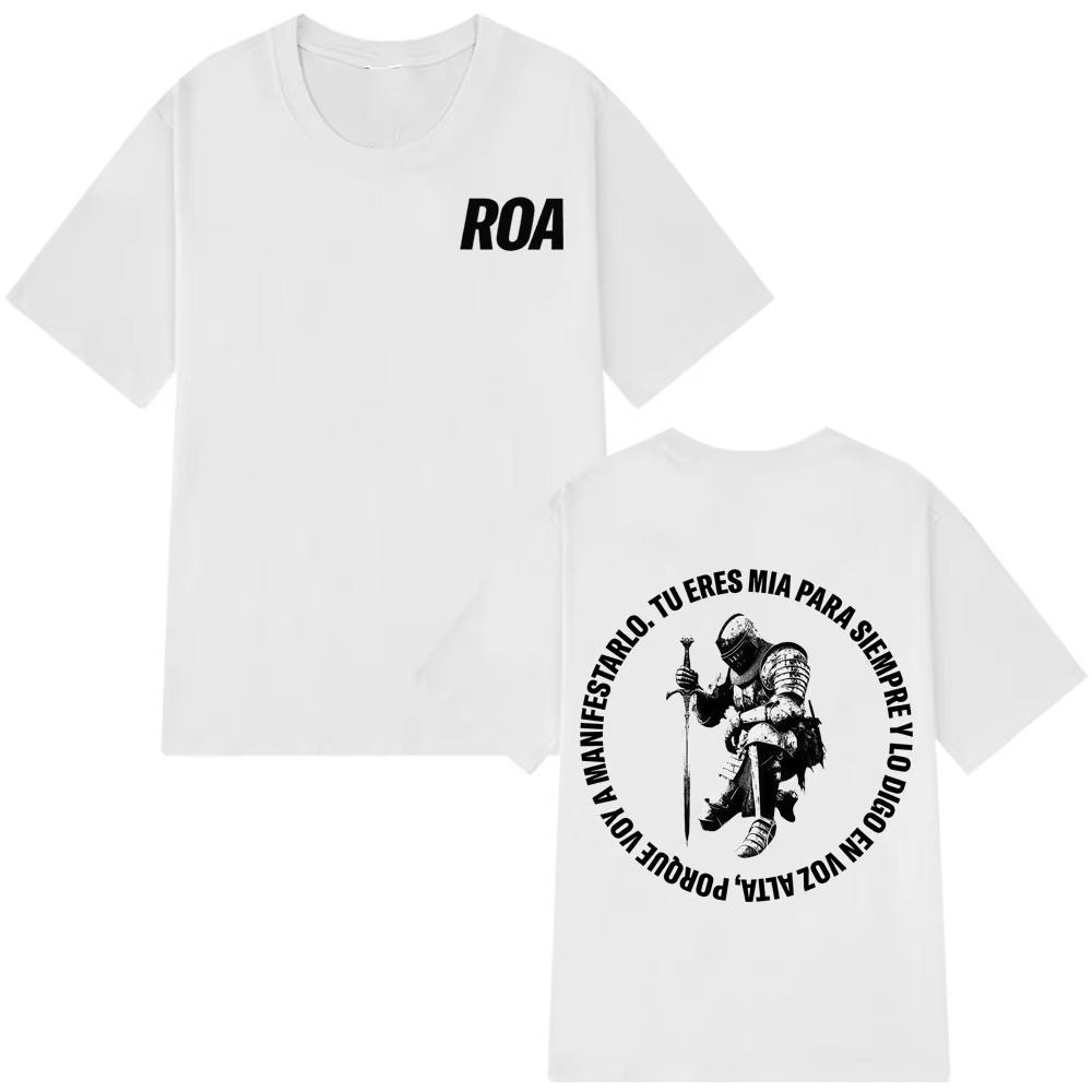 Rapper Roa Tour Mode Druck T-Shirts Herren Damen Harajuku T-Shirt Sommer Baumwolle Lässig Hip-Hop Punk Übergroße T-Shirts Oberteile