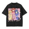 Gotoh Hitori Ijichi Nijika Bocchi The Rock Graphic T Shirt Men Women Cotton Tshirts Vintage Washed Tee Harajuku Male T-shirt