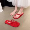 Niche Flip-flops Women's Outer Wear 2025 Summer New Casual Toe Soft-soled Slippers Beach Cool Slippers Women