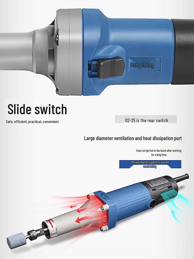 Electric Handheld Small Straight Grinder for Jade Carving and Polishing