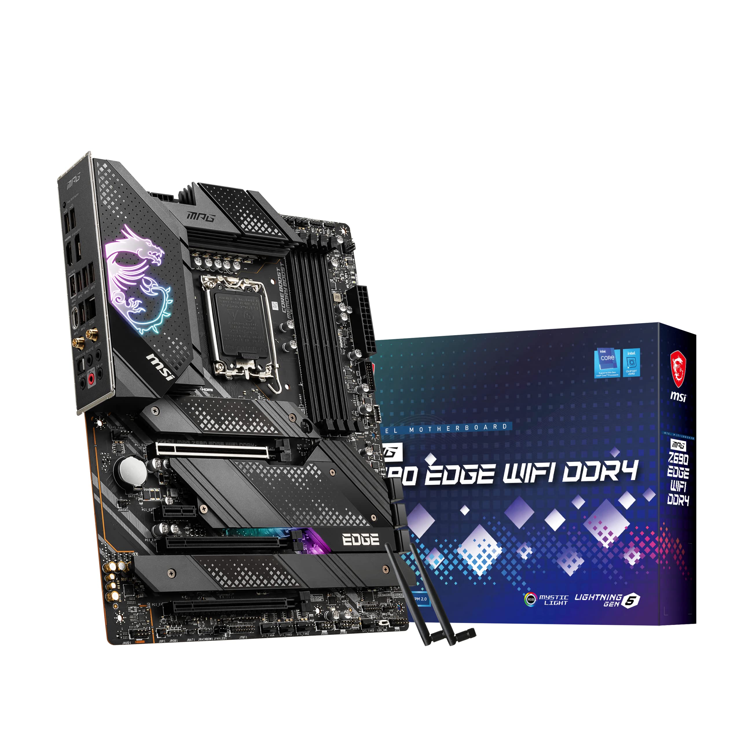 

MSI MPG Z690 EDGE WIFI DDR4 Материнська плата ATX Intel Z690 MB5605 [З чіпсетом]