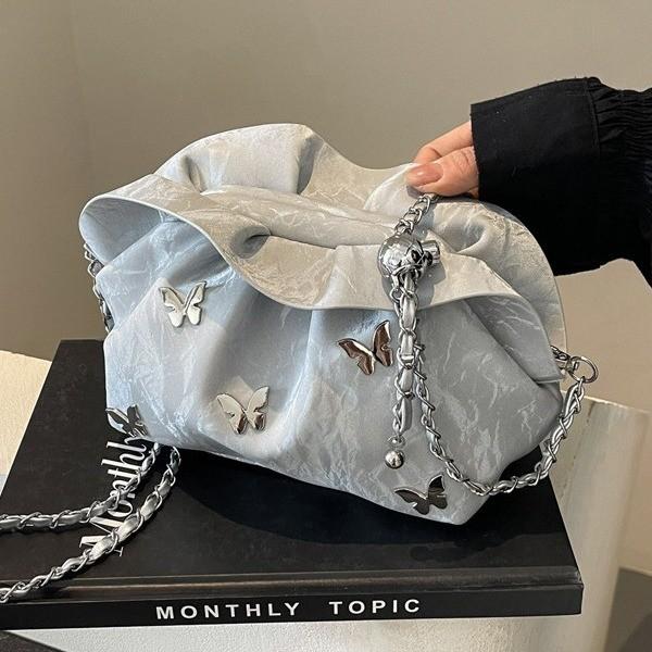 IELGY Cloud Bag Ladies All-Match Chain Cross-Body Dumpling Bag
