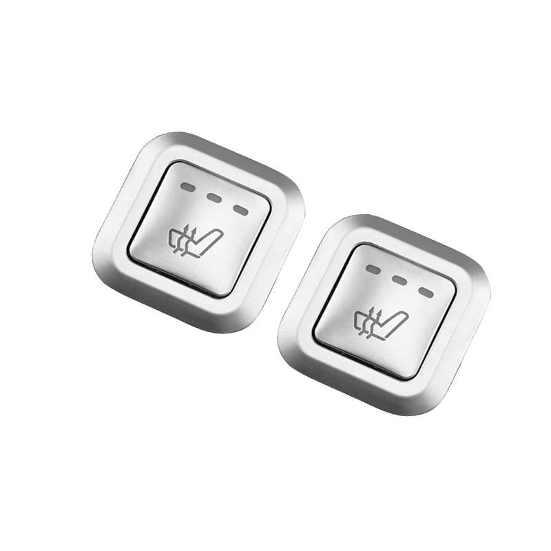 Car Seat Heating Backseat Buttons Cover Sequ Decoration Trim For Mercedes Benz E Class W212 2010-2015 Interior Accessories