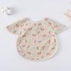 Soft Feeding Apron Short Sleeve Burp Cloth Apron Style Baby Bibs  Feeding