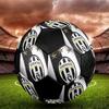 Pallone da Calcio Juventus FC, colorato, adatto a tutte le età, cucito a macchina, materiale PVC, qualità da competizione, resistente e ad alto rimbalzo