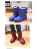 Winter Women's Fleece-Lined Cotton Mid-Calf Waterproof Snow Boots - Non-Slip, Cold-Proof and Warm EVA Rubber