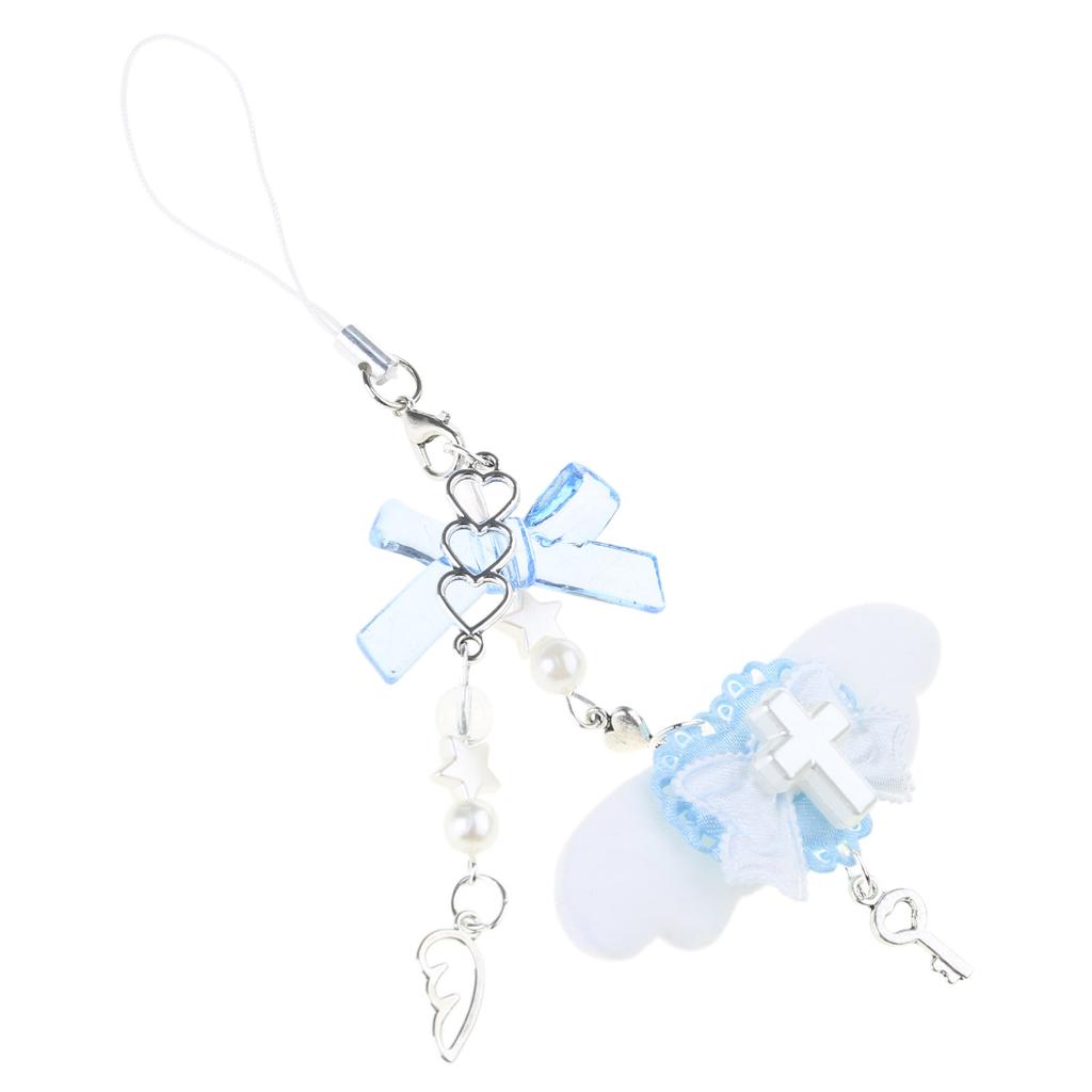 Niedlicher Rosa Flügel Handyanhänger Stilvolle Acryl Handykette Kordel Einzigartiges Geschenk Geeignet für verschiedene Anlässe