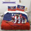 Juego de Edredón Ropa de Cama Atleti Funda de Edredón Funda de Almohada Decoración del Hogar Regalo de Cumpleaños (1 * funda nórdica + 2 * fundas de almohada, sin núcleo)
