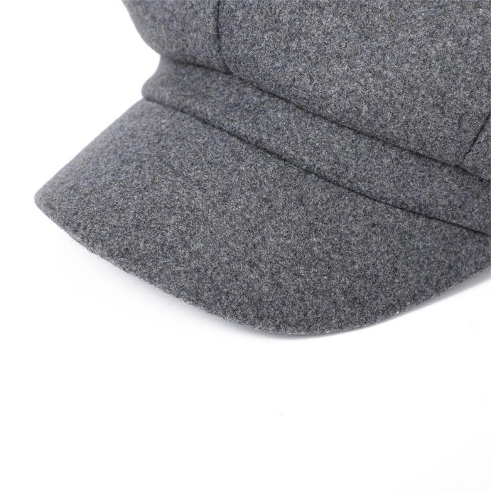 Vintage Beret Hat Cute Cat Ears Octagonal Cap Fashion Peaked Caps  for Women Girls