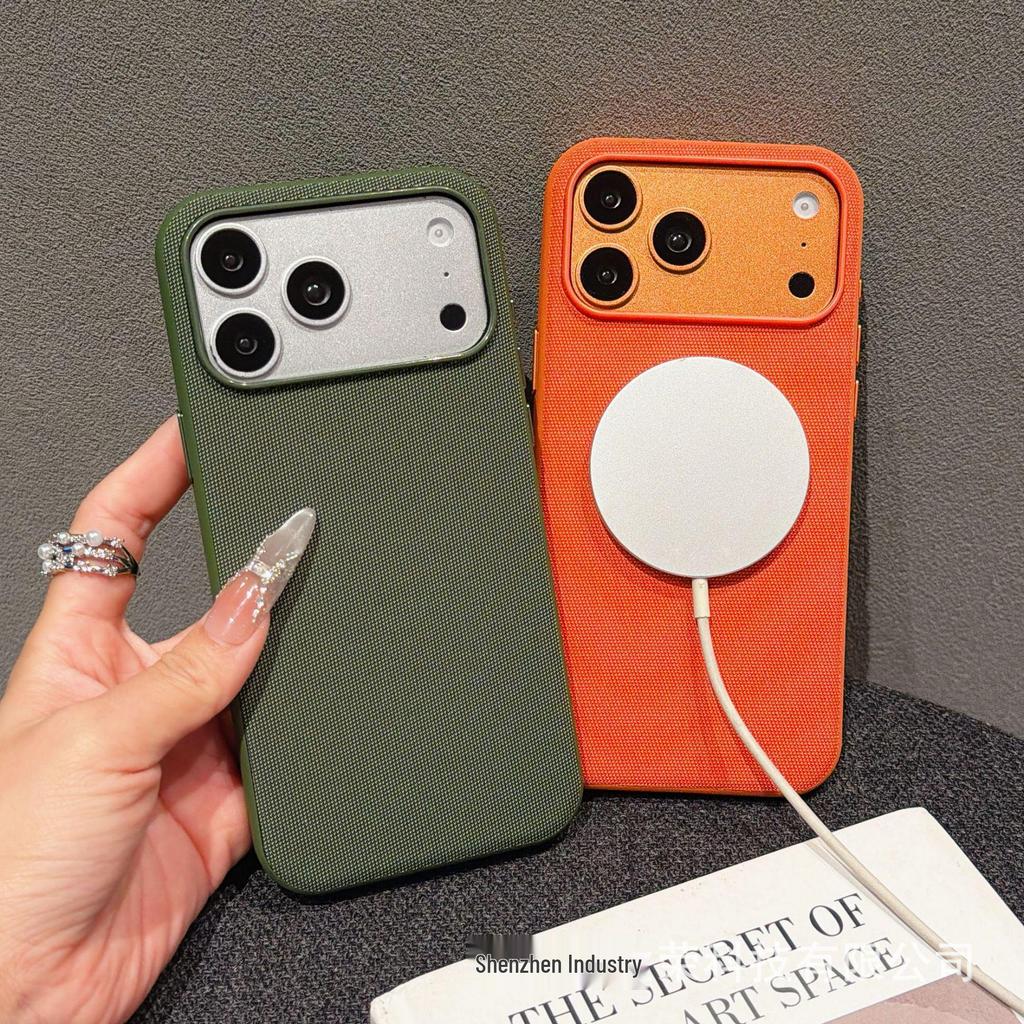 iPhone 17 Pro Max Magnetic Tech Fabric Case with AI Camera Button for Apple 16/15