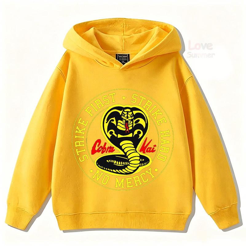 2026 Autumn Cobra Kai FunnyChildren Hoodies kids Sweatshirt Kids Boy Girl Streetwear Graphic Casual Sport Pullover