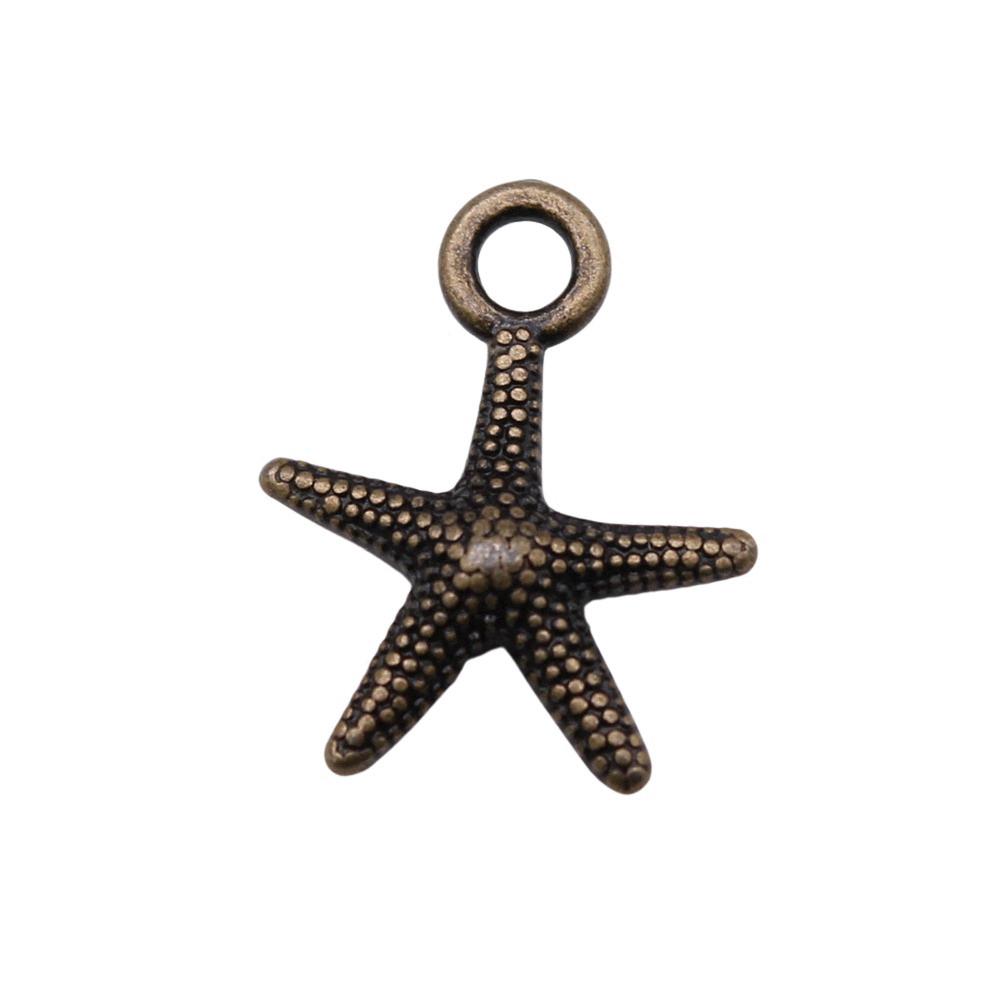 Starfish Charms Multi Color Metal Pendants For Beach Themed DIY Jewelry Accessories
