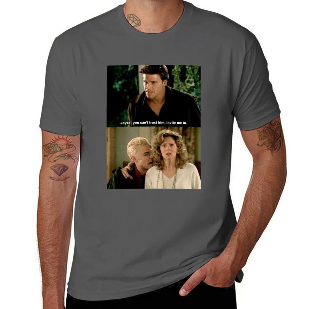 Angel And Spike Tshirt All Weather Casual Short Sleeve Tshirt
