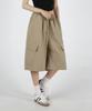 UMM Women'S Big Pocket Bermuda Elastic Waist Shorts 3 Colors