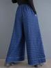 Xitao Casual Loose Vintage Dot Full Length Wide Leg Pants ZYY1074