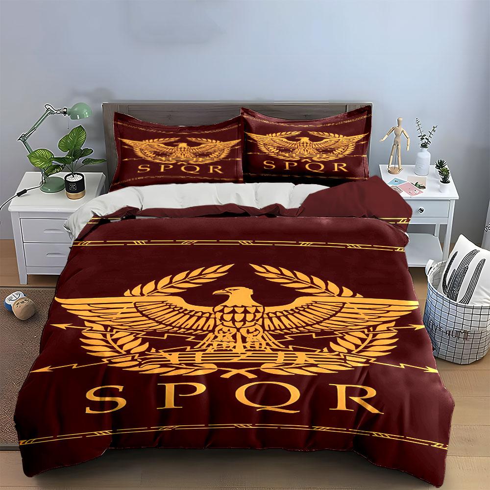 Golden eagle with laurel. Bedding sets Duvet cover sets Duvet covers Pillowcases(1* Duvet Cover 2* Pillowcases without duvet insert)