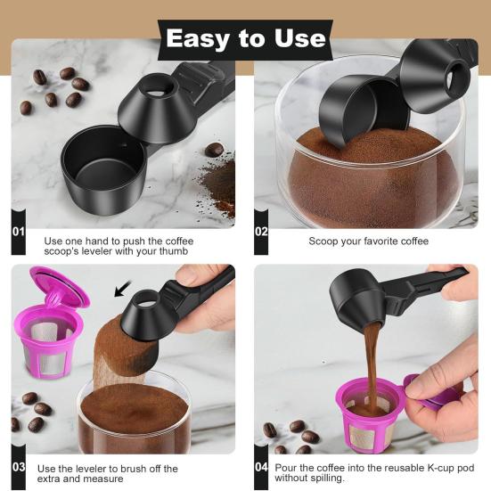 Coffee Spoon Funnel for Reusable K Type Cup Pods 2
