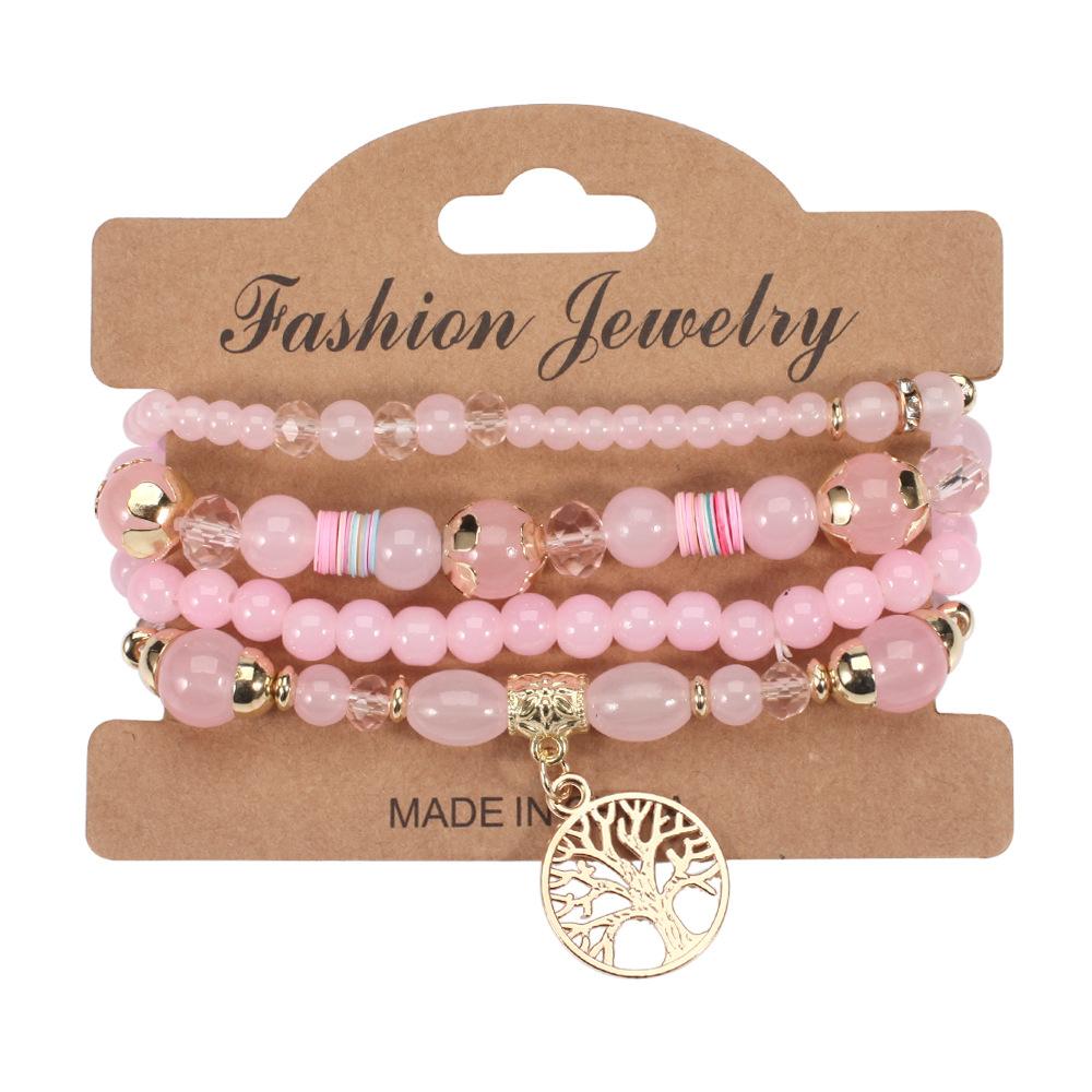 Ing Tree Peace Beautiful Bead Bracelet Women's New Glass Vacation Jewelry