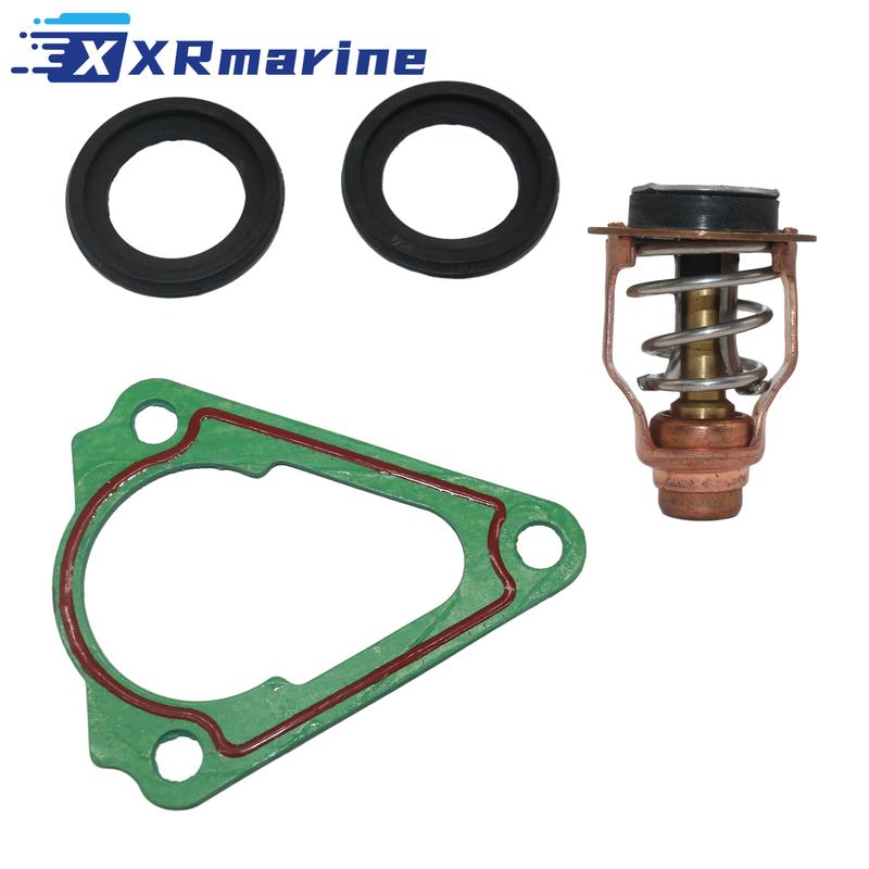 

67F-12411-01 00 Thermostat 140°F / 60°C 6CB-12411-00 For Yamaha 75 80 90 100 150 200 225 250 HP Outboard Replace Sierra 18-3632