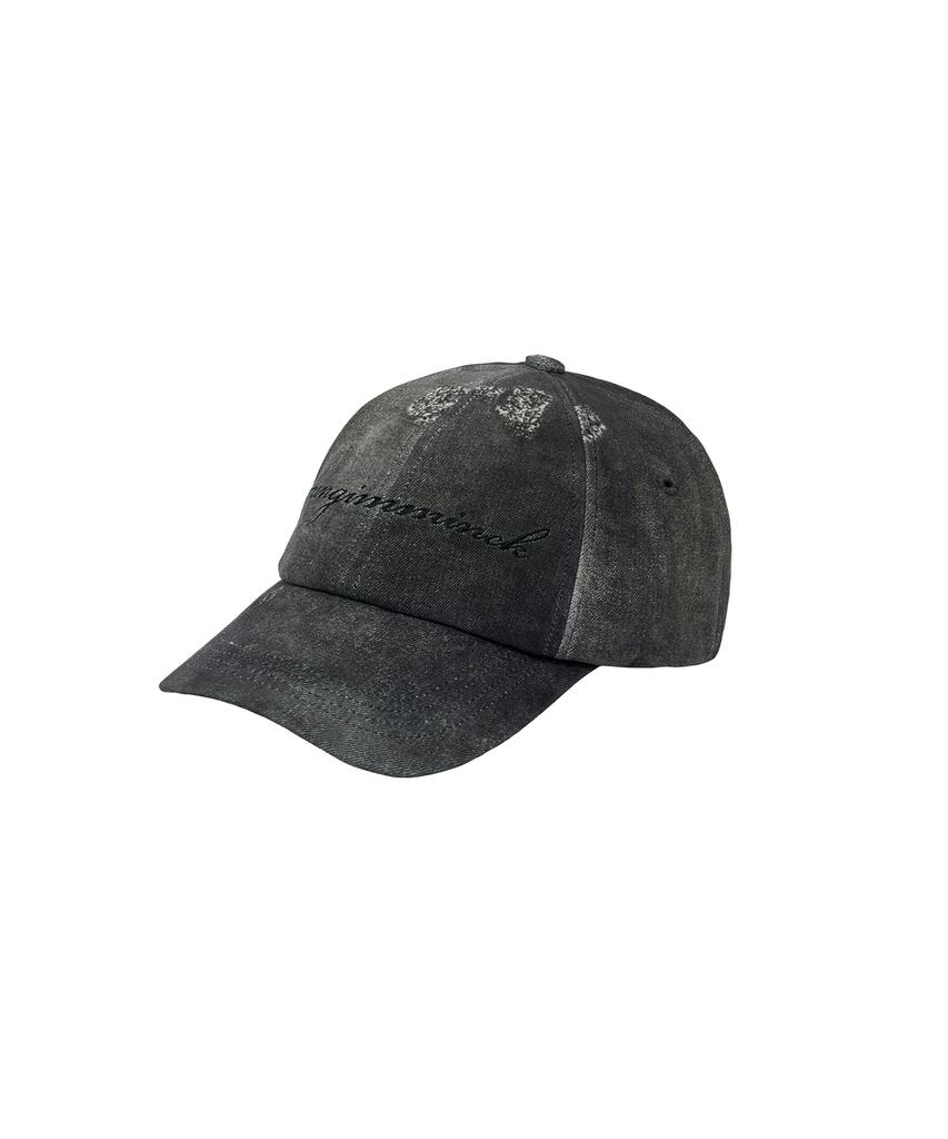 UNGIMMICK Distressed Print Metis Suede Cap (Gray / Lambskin)