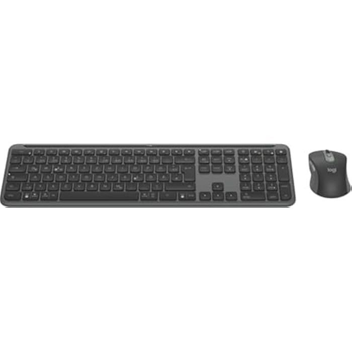 Ensemble Clavier et Souris - Logitech - MK950 - Sans Fil - QWERTZ - Graphite