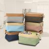 Flax Laundry Hamper Foldable Sundries Sorting Basket Desktop Bucket  for Sorting