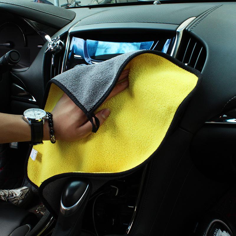 30*60CM Extra Soft Car Wash Microfiber Towel Car Cleaning Drying Cloth Car Care Cloth Detailing Car WashTowel Never Scrat