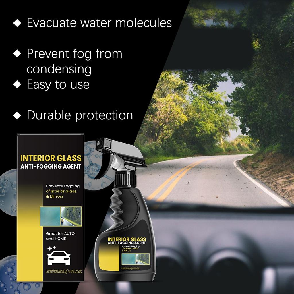 Car Glass Coating Spray Clean Car Window Windshield Rainproof Car Coating Spray 120ml