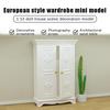 1:12 Dollhouse Miniature Printed Wardrobe Model Furniture Ornaments Accessories Toys
