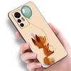 Cute Cartoon Fox Phone Case For Xiaomi Mi A2 8 9 SE Note 10 10T 11 12 Lite 9T 11T 12S 12T Pro A3 6X 12X Soft TPU Black Cover