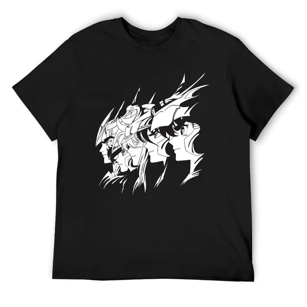 Crewneck Saint Seiya Bronze Knights For Sale T-shirt Sports Tees Novelty Geeky Fitness Eur Size
