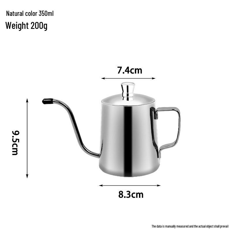 Stainless Steel Pour-Over Coffee Kettle with Narrow Spout - Ideal Drip Filter Cup for Home Brewing
