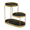 Light Luxury Countertop Rack Wrought Iron Storage Shelf Rack Skin Care Cosmetics Toiletries Organizer Racks Bathroom Supplies