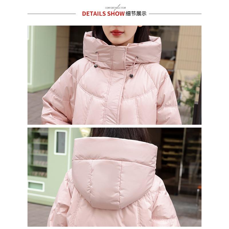 Winter Down Jacket for Women Casual Loose Hooded Thick Warm Coat