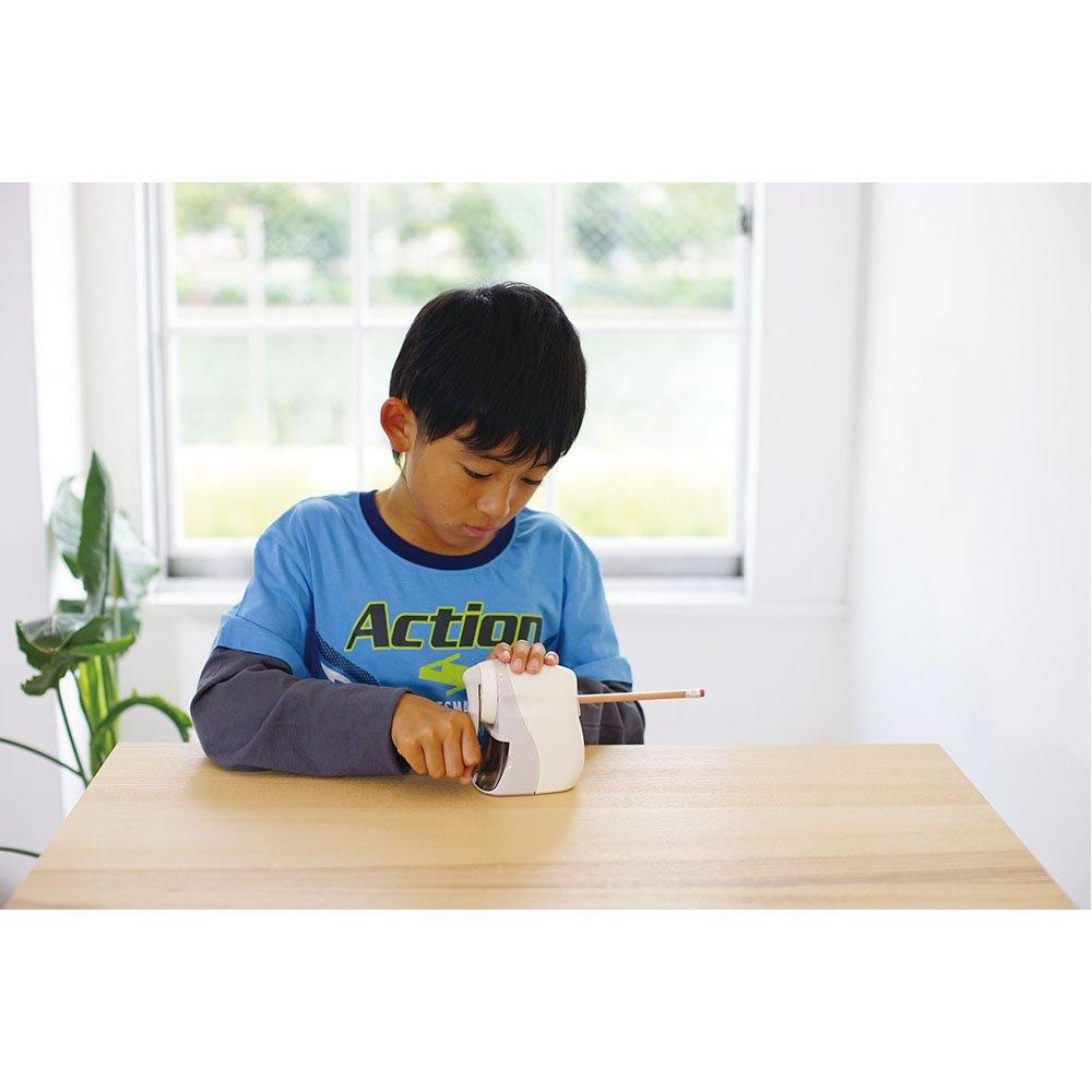 Sonic Libigaku Karu Half Manual Pencil Sharpener, Ivory, LV-8070-I