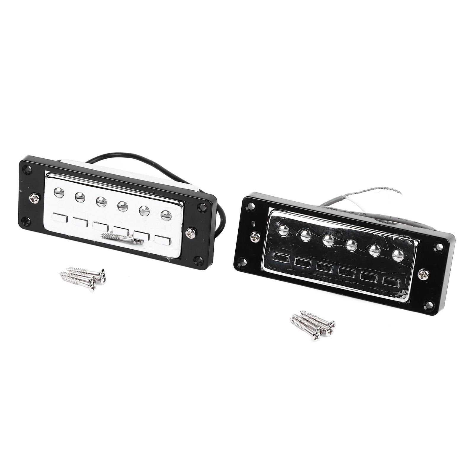 2 Pcs Electric Guitar Double Coil Pickup High Sensitivity Metal 6 String Electric Bass Pickup