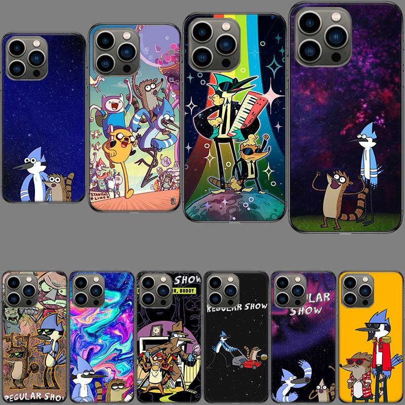 Cartoon Regulars Cute Show Phone Case For Iphone 16E 15 Pro 14 Plus 17E 16 17 Pro Max Air 11 12 13 Mini Shockproof Capa Cute