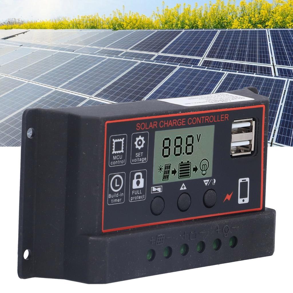 Solar   Controller   Photovoltaic Smart Power Generation Regulator 12V 24V 10A