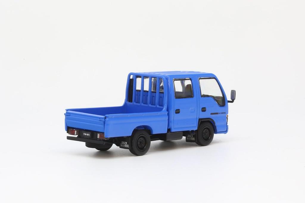 Genesis Company MODEL 1 Scale Isuzu Elf Double Cab Light Truck Blue LHD T66639 1/64 (NHR) - (Finished Model)