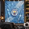 Arazzo da Appendere alla Parete Stampa Manchester City Tessuto per Soggiorno Camera da Letto Decorazione per la Casa