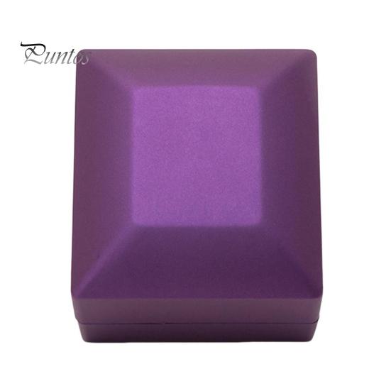 

Коробка для обручальных колец, контейнер для ювелирных изделий со светодиодной подсветкой, магнит для хранения, компактная портативная подарочная коробка для ювелирных изделий, принадлежности для свадебной вечеринки фиолетовый
