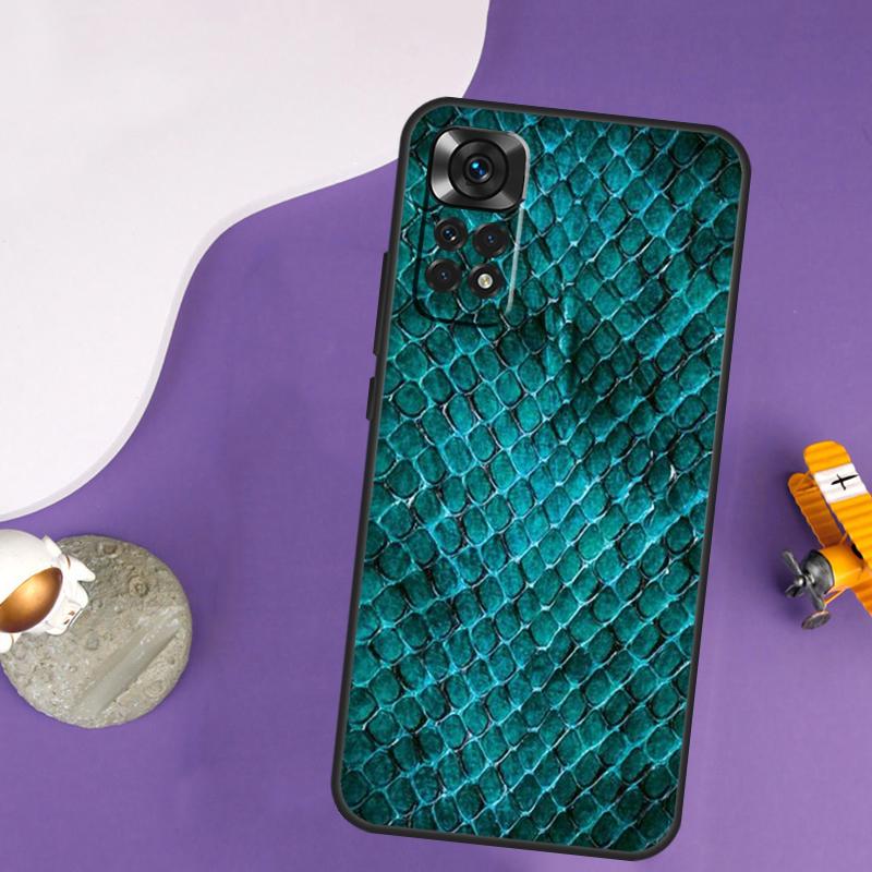 

Snake Skin Case For Xiaomi Redmi Note 13 Pro 14 12 9 10 11 Pro 10S 11S 12S Redmi 14C 13C 10C 12C Cover Redmi Note 10S