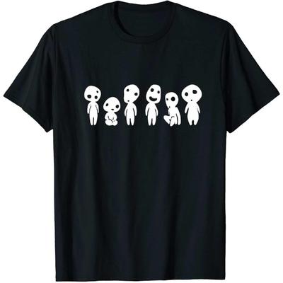 Gwdqone Camisa Japonesa Kawaii Espíritu Kodama Ropa Weaboo Nerd