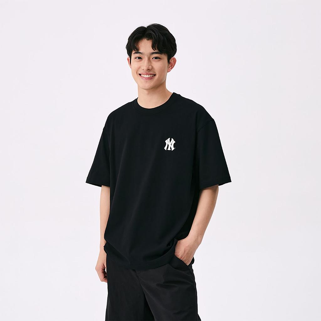 MLB MONOGRAM SS25 T Shirt Unisex Black 3ATSM0653-50BKS