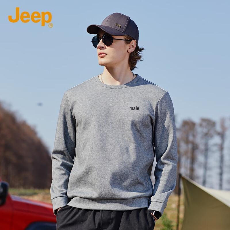

JEEP Men s Cotton Blend Crewneck Sweatshirt M