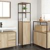 VidaXL Bathroom Furniture with Shelves Sonoma Oak 36x35x165 Cm, Bathroom Storage Cabinet, Cabinet of 861908