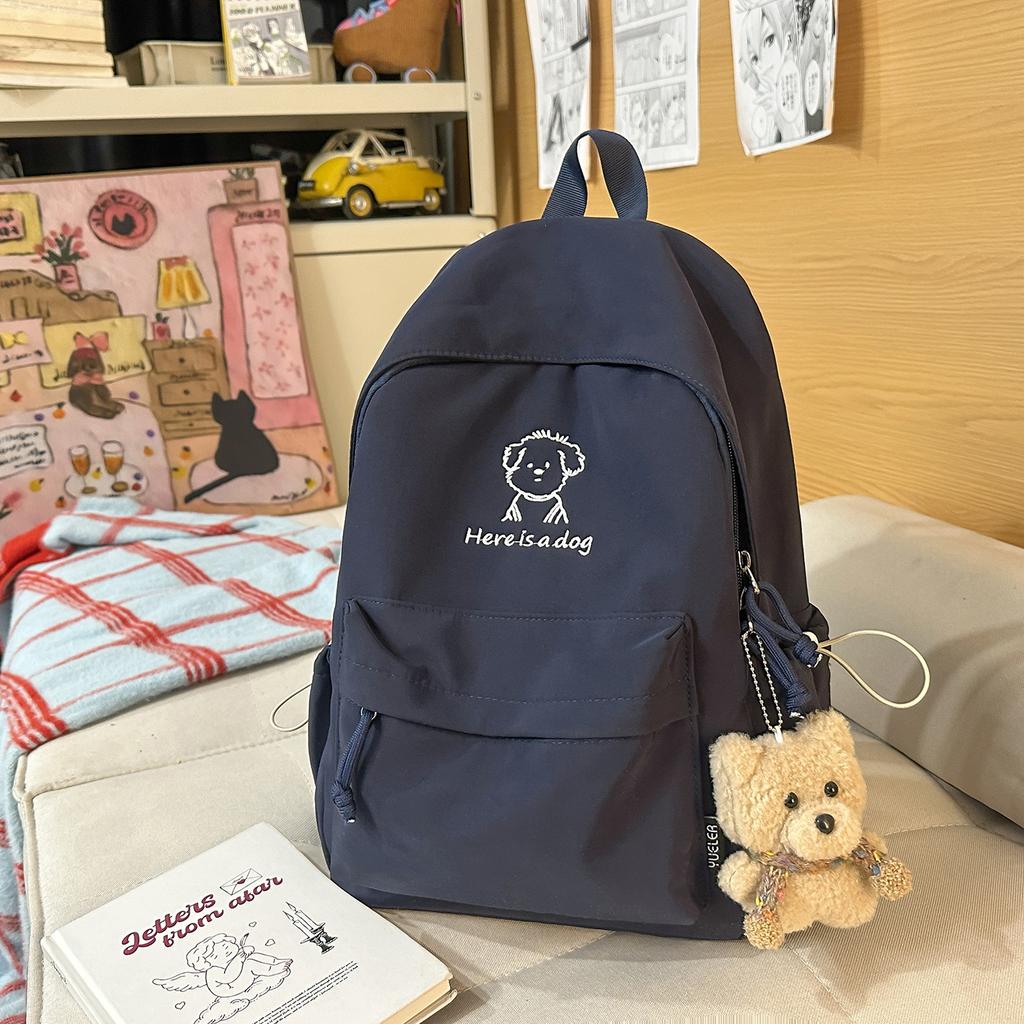 Schoolbag New Fashion Large Capacity Bear Printed Student Backpack High Value Female Junior High School Student Lightweight Versatile Backpack