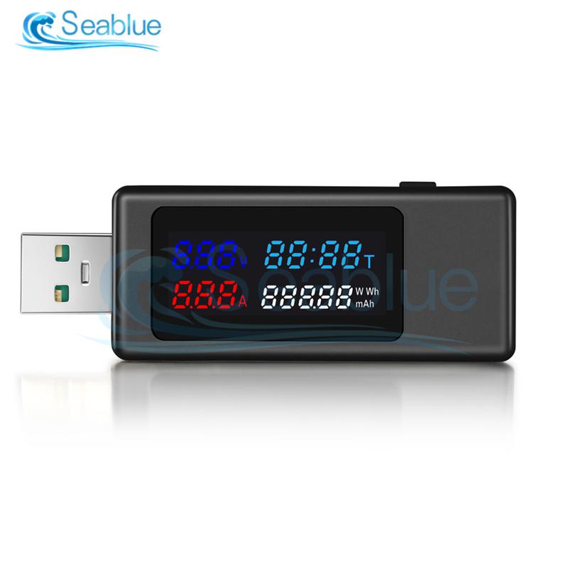 DC 4-30V 0-6.5A USB Current And Voltage Timing Power Capacity Battery Tester Compatible With Super Flash Charging Within 120W